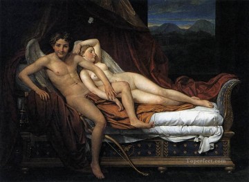  Cupid Canvas - Cupid and Psyche Jacques Louis David